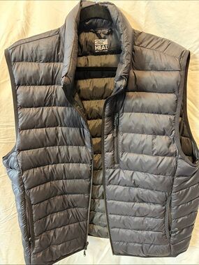 32 Degrees Men's Steel Gray Quilted Puffer Vest